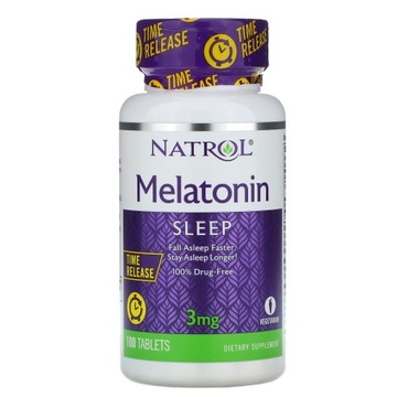 Натрол Мелатонін 3мг з вітаміном В6 100 таблеток Веге