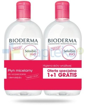 Bioderma Sensibio H2O 2x500ml жидкость мицеллярная
