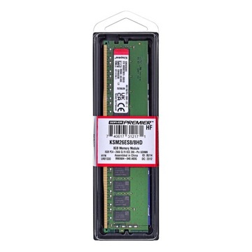 Модуль оперативної пам'яті Kingston UDIMM ECC 8GB DDR4 1Rx8 Hynix d 2666MHz KSM26ES8