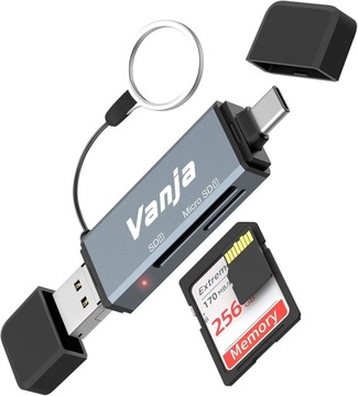 Vanja SD Card Reader тип c / USB / Micro USB