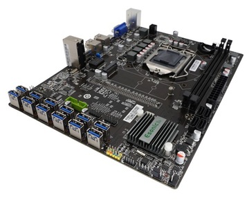 Материнська плата Esonic BTC b250ba1 12x PCIe LGA 1151 DDR4 Riser екскаватор