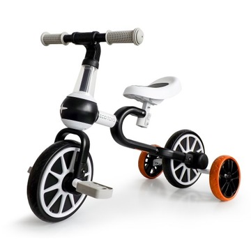 Дитячий балансувальний велосипед 4в1 з педалями, бічні колеса, регульований велосипед