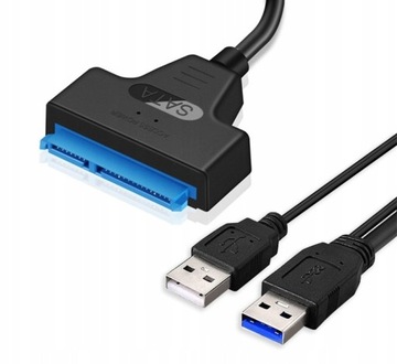 Переходник 2x USB 3.0 2.0 SATA 2.5 HDD SSD DVD 5GB / s