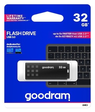 GOODRAM флешка UME3 32GB USB 3.0 черный