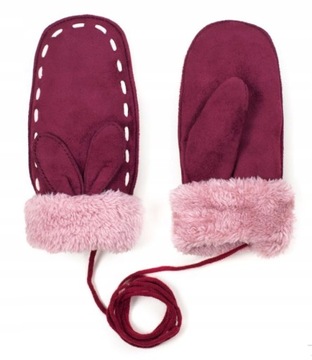 Зимові теплі рукавички з одним пальцем, теплі дитячі рукавички з хутром