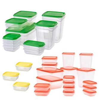 Маленькие пластиковые контейнеры для хранения пищевых продуктов 34 шт. + 3 бесплатно