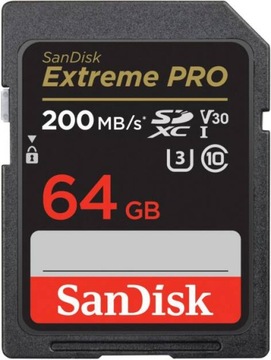 Карта пам'яті SANDISK Extreme Pro SDXC 64GB V30