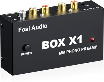 FOSI AUDIO BOX X1 фонокорректор с RCA и выходом для наушников