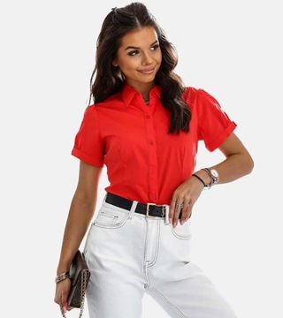 22720 красная женская рубашка 22720 размер XL