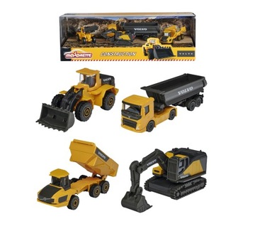 MAJORETTE VOLVO 4-PACK СТРОИТЕЛЬНЫЕ МАШИНЫ НОВЫЕ