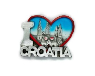 Магніт з Хорватії. На холодильник! Я люблю Хорватію!