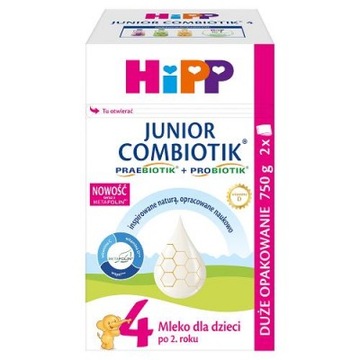 HIPP 4 JUNIOR детское сухое молоко 750 г