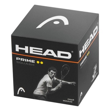 Head Prime squashball, черный, 12 мячей
