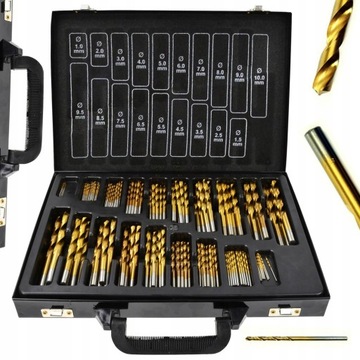 Набір свердел по металу Falon-Tech FT390170T 170 el. СТАЛЬ СВЕРДЛА