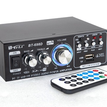 HIFI СТЕРЕО УСИЛИТЕЛЬ 180 ВТ+180 ВТ BLUETOOTH МИНИ АУДИО ПЛЕЕР НОВЫЙ