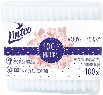 Гигиенические палочки Linteo 100шт. подарочная коробка природа
