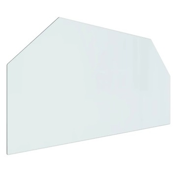 Шестиугольная, стеклянная, каминная, панель, 100x50 c