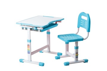 Стіл + стілець регульований FunDesk Sole BLUE