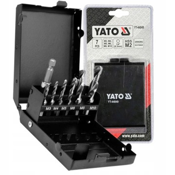 YATO резьбонарезные сверла M3-M10 7PCS HEX YT-44849