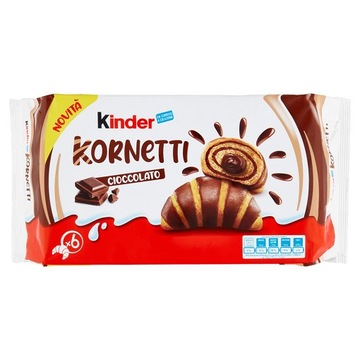 Kinder Kornetti Cioccolato булочки с шоколадной начинкой 252 г