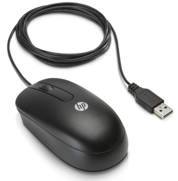 Новая оптическая мышь HP проводная USB черная Mofyuo