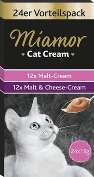 MIAMOR CAT CREAM Cat Treatment Kit солодовый крем и солод и сыр 24x15 г