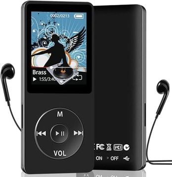 Aigital S05 MP3 музыкальный плеер встроенный 16 ГБ черный