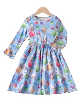 Платье костюм наряд пасхальный заяц платье Пасха пасхальные яйца 98