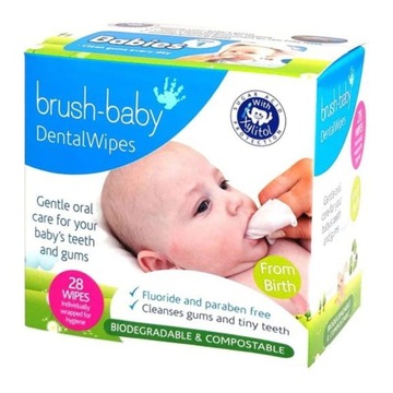 BRUSH-BABY Dental Wipes-салфетки с ксилитом d