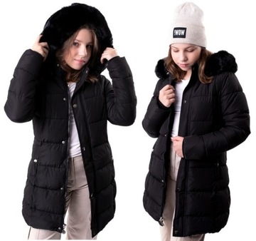 Зимняя куртка Luna для девочек теплая р. 164 см