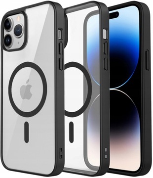 ЧОХОЛ ДЛЯ IPHONE 15 PRO, ПРОЗОРИЙ, МАГНІТНИЙ ДЛЯ MAGSAFE