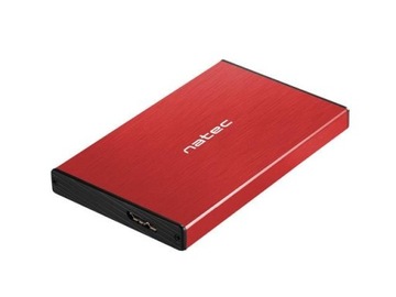 Чехол для жесткого диска/SSD NATEC RHINO Go USB 3,0 2,5 " SATA красный