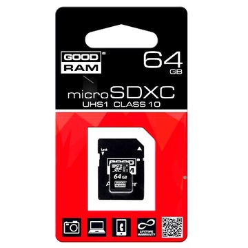 КАРТА ПАМ'ЯТІ GOODRAM MICROSDXC 64GB CL10 UHS-I