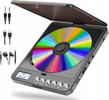 ПОРТАТИВНИЙ CD-ПЛЕЄР З BLUETOOTH ДИНАМІК USB-C CCHKFEI CD766BF