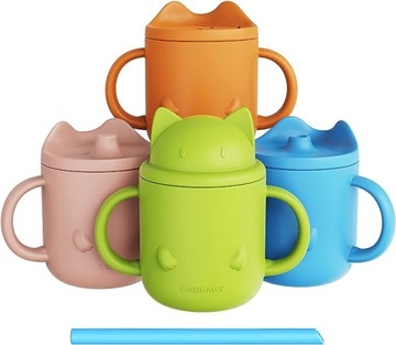 4шт силиконовая чашка для детей, чтобы научиться пить.