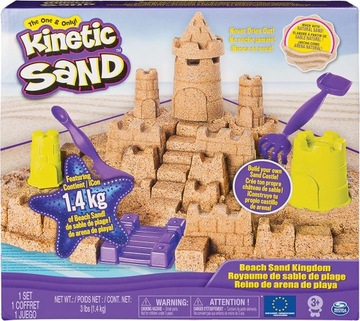 Кинетический песок набор пляжный замок 1,4 кг