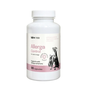 LAB-v Allerga Control-поддержка симптомов аллергии 90 капсул