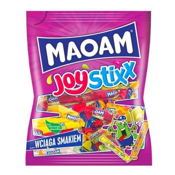 HARIBO MAOAM JOYSTIXX РЕЗИНА РАСТВОРИМАЯ СМЕСЬ ВКУСОВ ЦВЕТОВ ВКУСНЫЙ 140 Г