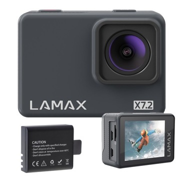 Спортивная камера LAMAX X7.2 + резервный аккумулятор