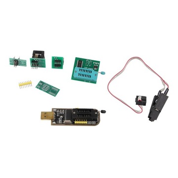 USB програматор CH341A адаптер SOP8 до DIP8 з тестовим затиском 1,8 в