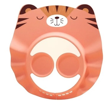 Козырек / банные поля для мытья головы детей-оранжевый котенок