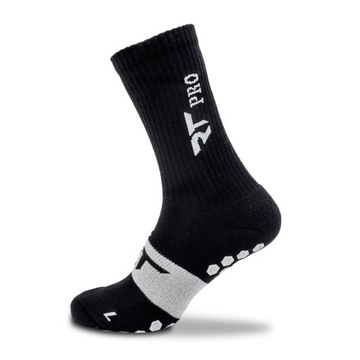 Футбольные носки спортивные мужские нескользящие RT 44-46 черный
