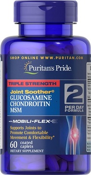 Глюкозамін хондроїтин MSM Puritans Pride 60tab