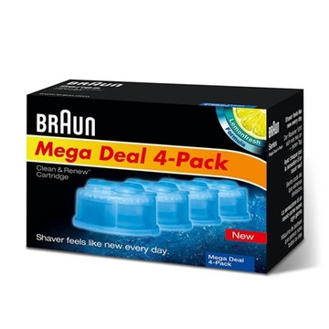 Картриджи Braun Clean and Renew CCR4 3 + 1-Refills 4 Pack