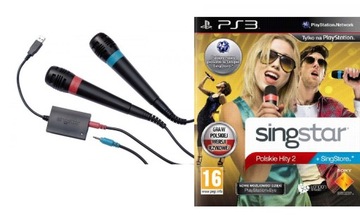 SingStar проводные микрофоны + польские хиты 2 PS3