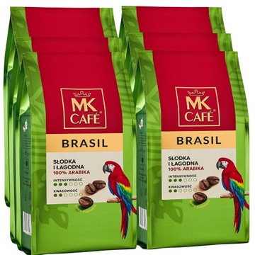 Кофе в зернах Mk Cafe Brasil 6x400 г 100% арабика