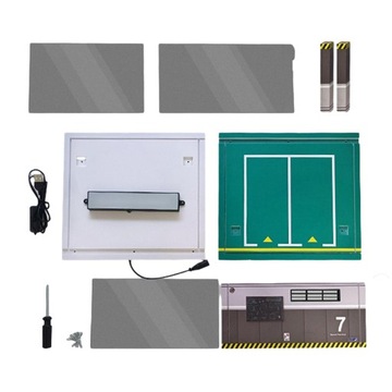 Модель гаража со светодиодной подсветкой 1: 32 масштаб мини-автомобиль гараж диорама парковка