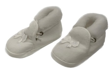 Дитяче взуття для хрещення бантики білі 12 - 13