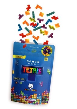 TETRIS GAMER GUMMIES ЖЕВАТЕЛЬНЫЕ КОНФЕТЫ В ФОРМЕ БЛОКОВ 125 Г ДЛЯ ИГРОВОГО ФАНАТА 20% СОКА