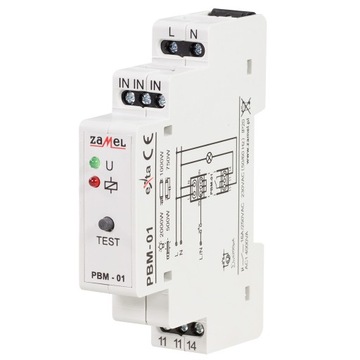 Рейкове бістабільне реле, 230V PBM-01 ZAMEL